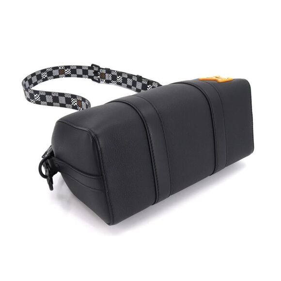 Louis Vuitton Damier Distorted City Keepall Metal Fittings Black Shoulder Bag - Picture 4 of 9